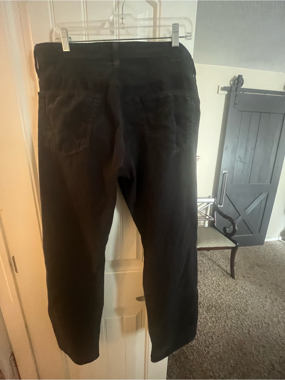 Ag Adriano Goldschmied  The Protege Straight Corduroy Jeans off-black, 36x30.75 - Picture 2 of 14